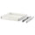 EXCEPTIONELL drawer, low with push to open, white, 60x60 cm