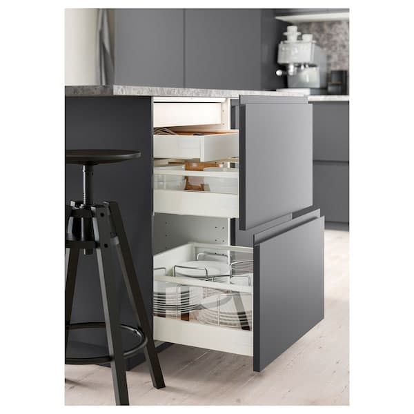 EXCEPTIONELL - Drawer, low with push to open, white, 40x60 cm - best price from Maltashopper.com 50447814