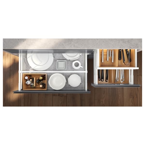 EXCEPTIONELL - Drawer, low with push to open, white, 80x60 cm - best price from Maltashopper.com 60447818