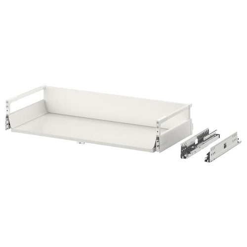 EXCEPTIONELL - Drawer, medium with push to open, white, 80x37 cm