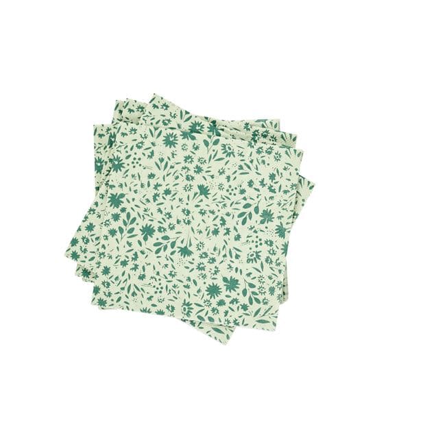 Casa ELSIE Set of 20 green paper napkins W 33 x L 33 cm