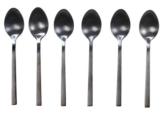 SUBLIMO Coffee spoons set of 6 black H 14 cm - best price from Maltashopper.com CS628460