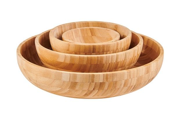 BAMBOO Natural bowl H 8 cm - Ø 26 cm - best price from Maltashopper.com CS671027