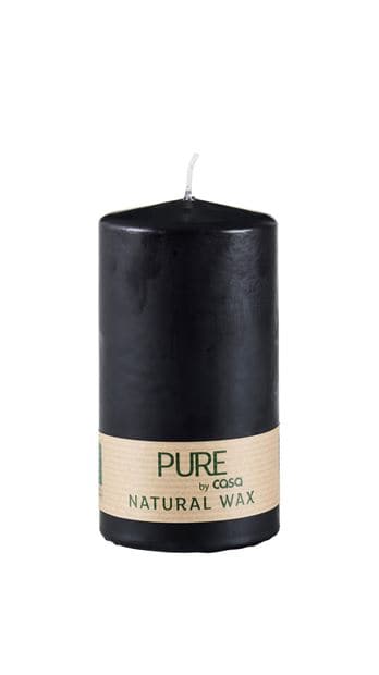 PURE Black cylindrical candle - best price from Maltashopper.com CS664223