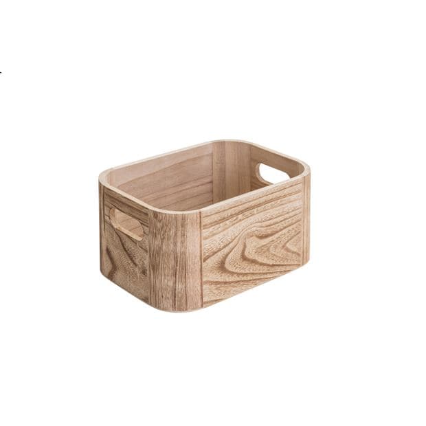 Casa LIGNO Natural box H 11 x W 15.5 x D 22.5 cm