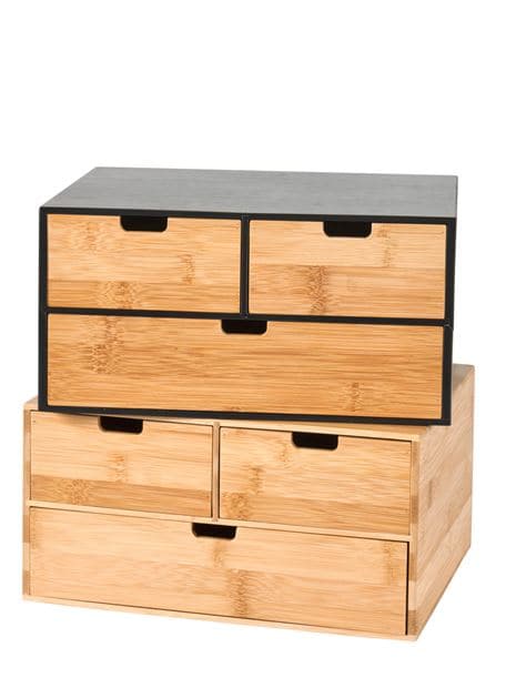 BAMBOO Storage unit 3 drawers, 2 color variants - best price from Maltashopper.com CS664874