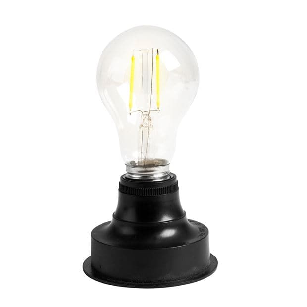 BATI Light bulb with transparent E27 battery H 10.5 cm - Ø 6 cm - best price from Maltashopper.com CS653849