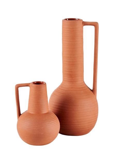 COTTA Brown vase H 23.8 cm - Ø 10.6 cm - best price from Maltashopper.com CS666834