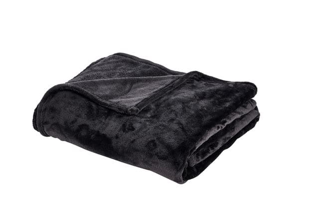 Casa FLANNEL Dark gray plaid, W 200 x L 240 cm