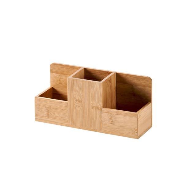 BAMBOO Natural pen holder H 11 x W 24 x D 8 cm - best price from Maltashopper.com CS665833