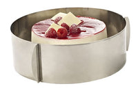 CANDY Adjustable silver-plated cake pan H 8.5 cm - Ø 16.5 cm - best price from Maltashopper.com CS543452