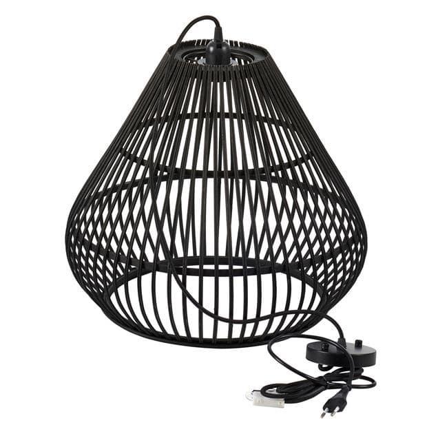ALIS Black pendant lamp H 40 cm - Ø 45 cm - best price from Maltashopper.com CS673477