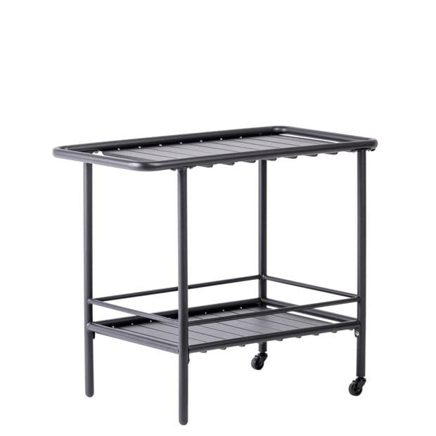 Casa TONIO Food trolley black H 70 x W 45.5 x L 82 cm