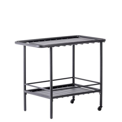 TONIO Food trolley black H 70 x W 45.5 x L 82 cm - Premium Garden tables from Casa - Just €131.74! Shop now at Maltashopper.com