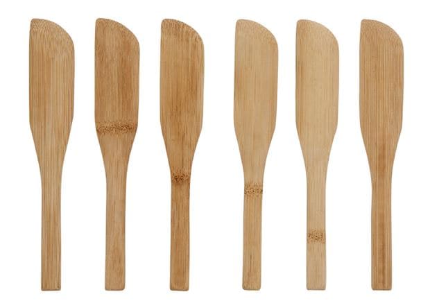 BAMBOO Tapa knives set of 6 naturalL 16 cm - best price from Maltashopper.com CS622216