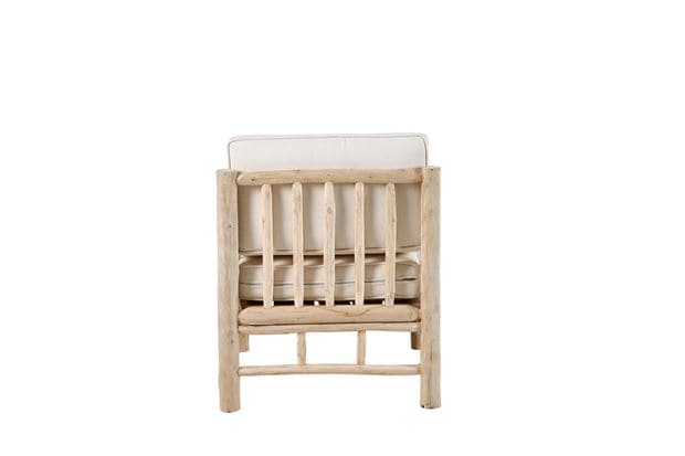 Casa PANTAI Natural lounge chair H 85 x W 70 x D 77 cm