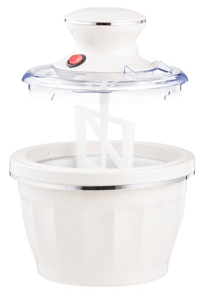 RETRO FUN ICE CREAM MAKER 2 COLORS CREAM, LIGHT PINK H 23 cm - Ø 20.5 cm - best price from Maltashopper.com CS649964