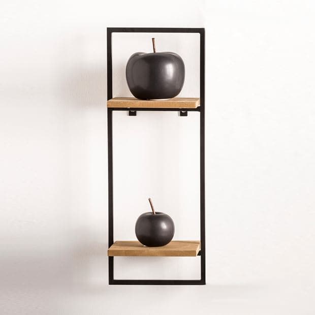 MIX & MATCH Wall organizer black, natural H 53 x W 20 x D 15 cm - best price from Maltashopper.com CS620816