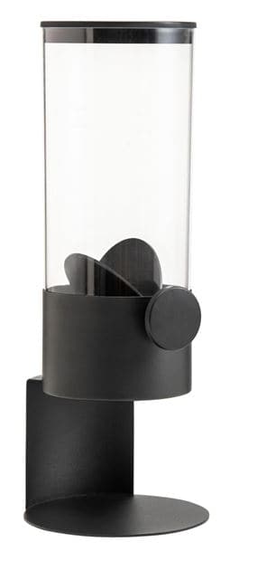 SIRIAL Black cereal dispenser H 39.5 cm - Ø 15 cm - best price from Maltashopper.com CS647066