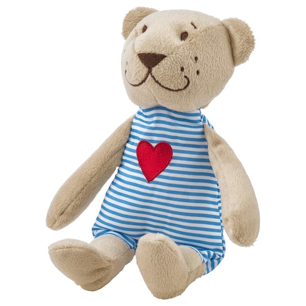 Ikea FABLER BJÖRN - Soft toy, beige, 21 cm