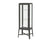 FABRIKÖR glass-door cabinet, dark grey, 57x150 cm