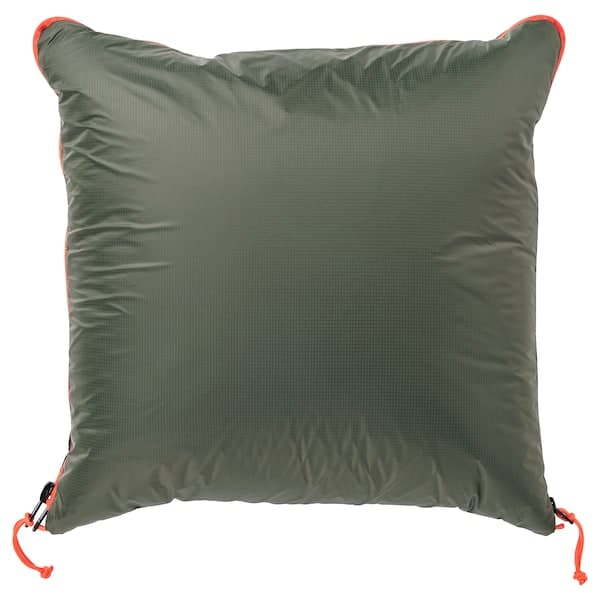 FÄLTMAL Pillow/down jacket - deep green 190x120 cm