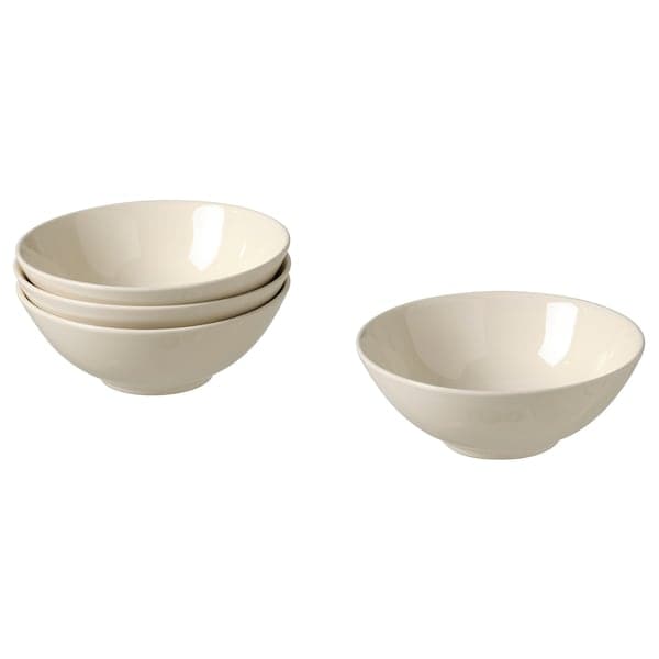 FÄRGKLAR - Bowl, glossy beige, 16 cm