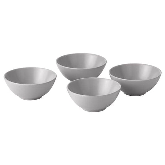 Ikea FÄRGKLAR - Bowl, matt light grey, 16 cm