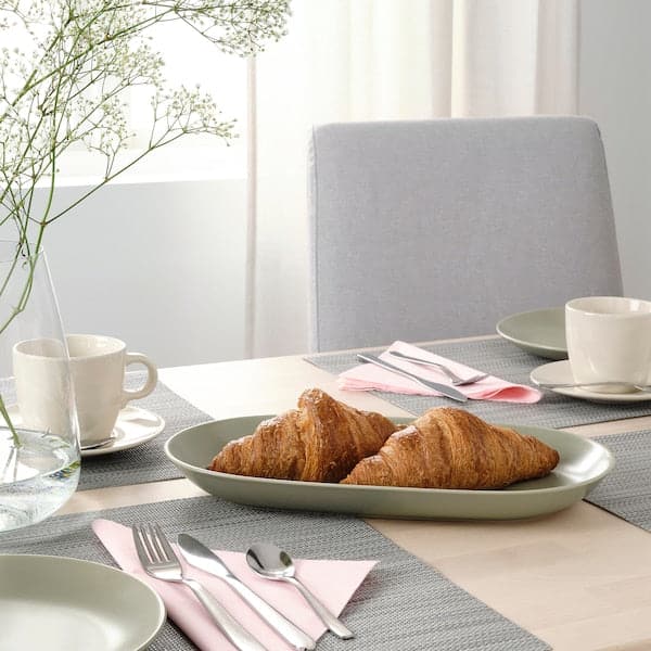 Ikea FÄRGKLAR Serving plate - matt green 32x18 cm , 32x18 cm