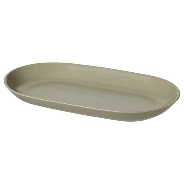 Ikea FÄRGKLAR Serving plate - matt green 36x22 cm