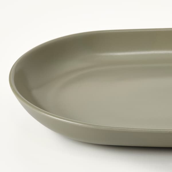 FÄRGKLAR Serving plate - matt green 36x22 cm - best price from Maltashopper.com 50479428