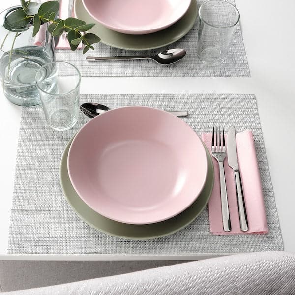 FÄRGKLAR - Deep plate, matt light pink, 23 cm - best price from Maltashopper.com 80478168