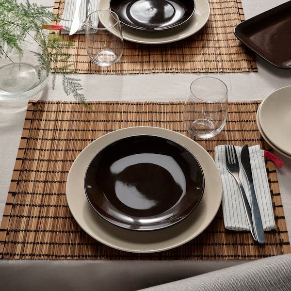 FÄRGKLAR - Side plate, glossy brown, 20 cm - best price from Maltashopper.com 30485454