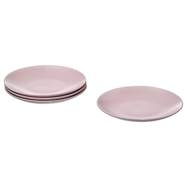 FÄRGKLAR - Side plate, matt light pink