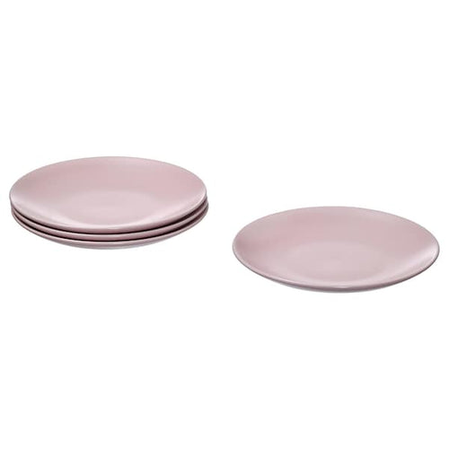 FÄRGKLAR - Side plate, matt light pink, 20 cm