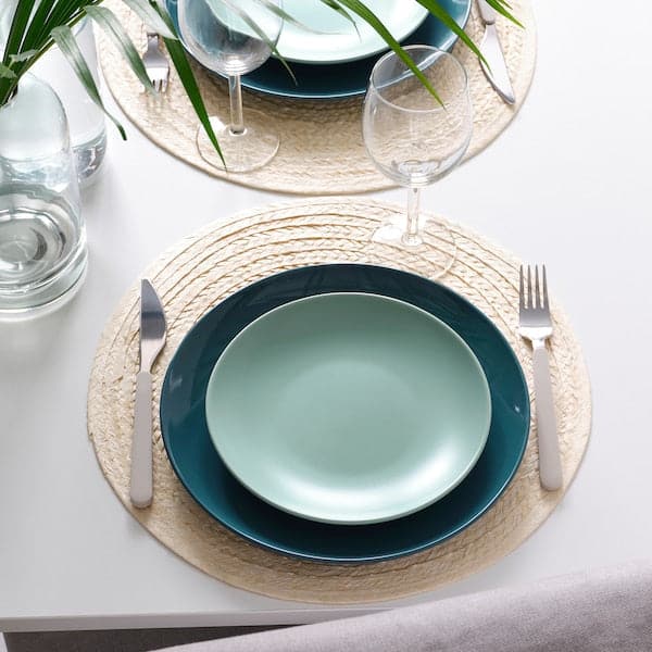 Ikea FÄRGKLAR - Side plate, matt light turquoise, 20 cm