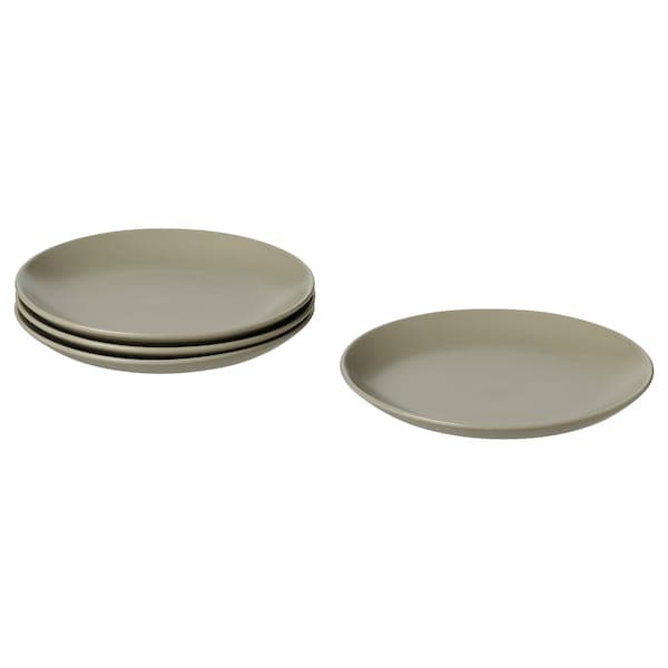 Ikea FÄRGKLAR - Side plate, matt green, 20 cm