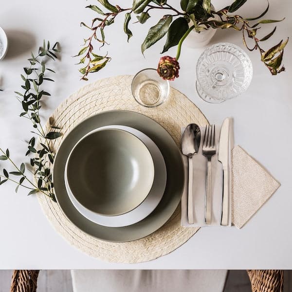 FÄRGKLAR - Side plate, matt green, 20 cm - best price from Maltashopper.com 40478207
