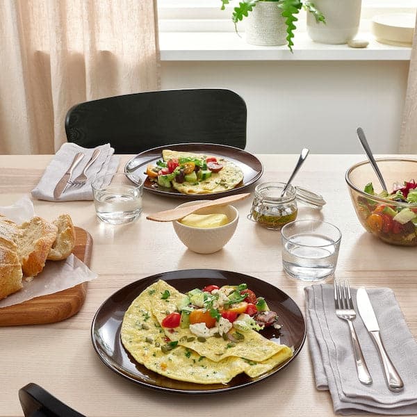 FÄRGKLAR - Plate, glossy brown, 26 cm - best price from Maltashopper.com 70485447