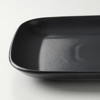 FÄRGKLAR - Plate, matt dark grey, 30x18 cm - best price from Maltashopper.com 20483790