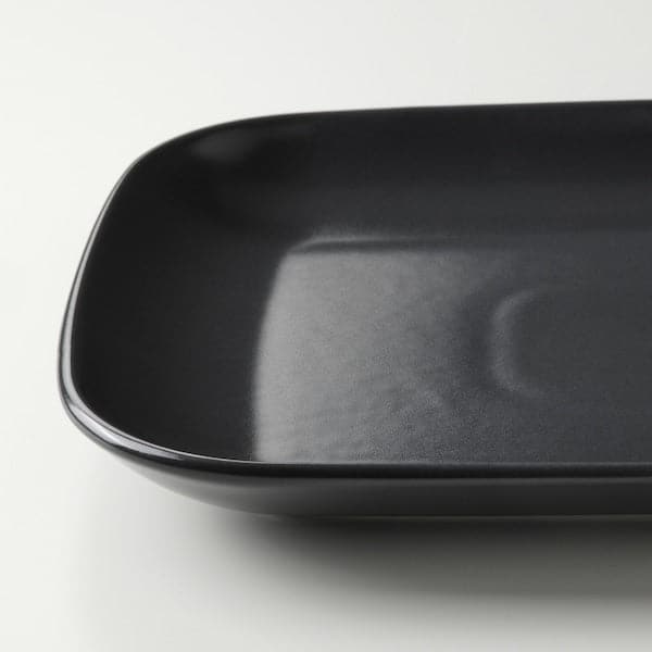 Ikea FÄRGKLAR - Plate, matt dark grey, 30x18 cm