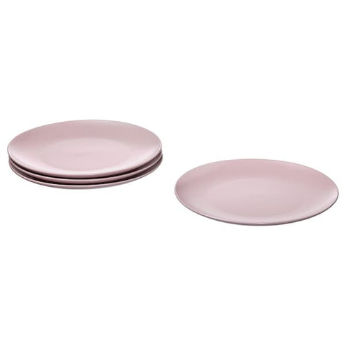FÄRGKLAR - Plate, matt light pink, 26 cm