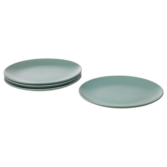 Ikea FÄRGKLAR - Plate, matt light turquoise, 26 cm