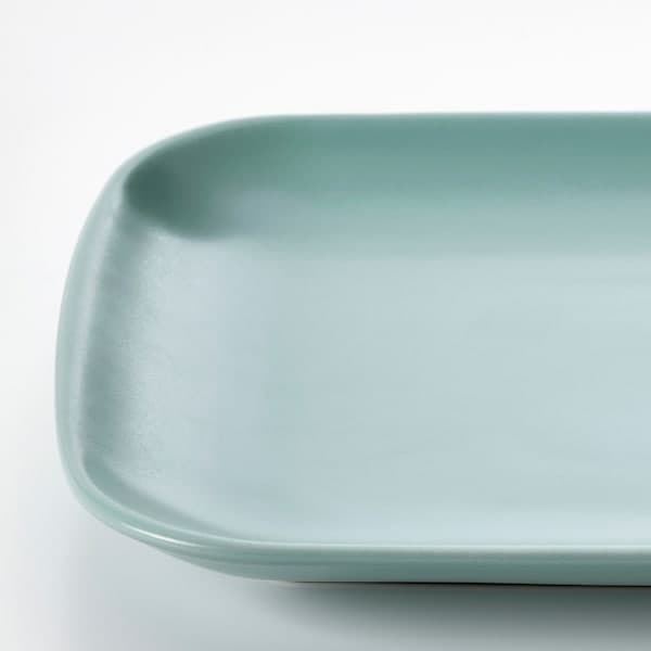 Ikea FÄRGKLAR - Plate, matt light turquoise, 30x18 cm