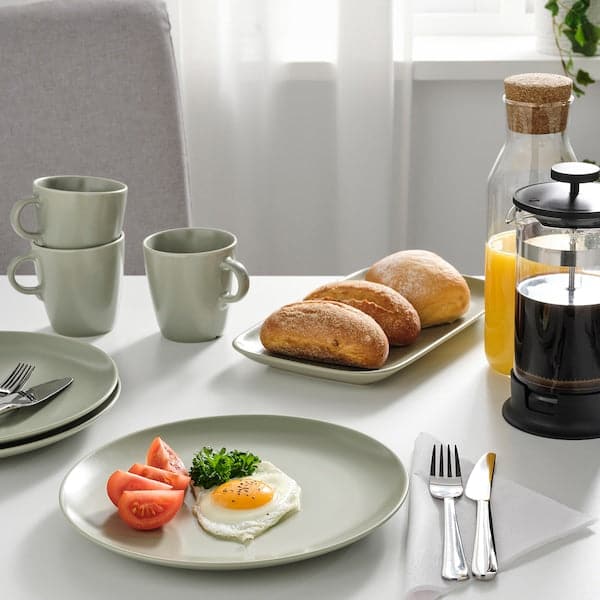 Ikea FÄRGKLAR - Plate, matt green, 26 cm