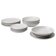 Ikea FÄRGKLAR - Service 18 pieces, matt light grey ,