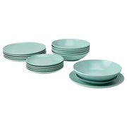 Ikea FÄRGKLAR - Service 18 pieces, light turquoise matt ,