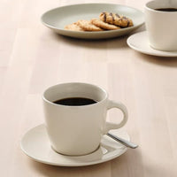 FÄRGKLAR Cup and saucer - glossy beige 25 cl , 25 cl - best price from Maltashopper.com 50479433