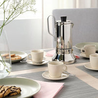 FÄRGKLAR - Cup with saucer, glossy/beige, 7 cl - best price from Maltashopper.com 00483630