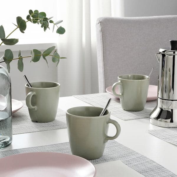 Ikea FÄRGKLAR - Mug, matt green, 37 cl